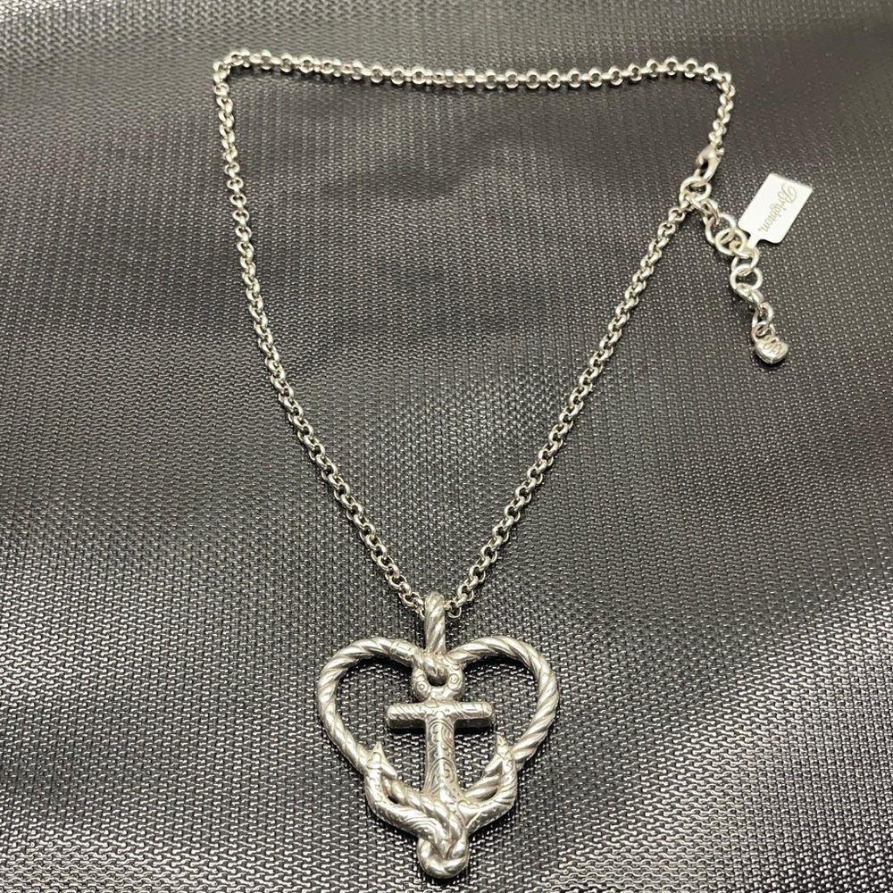 Brighton Silver Nautical Heart Necklace